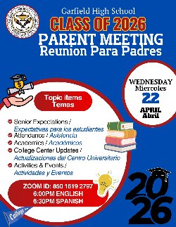 Flyer for Parent Meeting